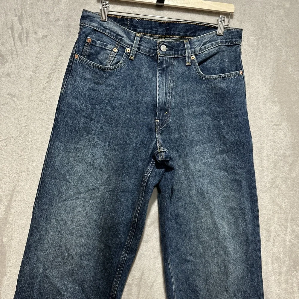 Levi's 578 Men's‎ Jeans Size 32 Baggy Denim Med Wash Blue High Rise Straight Leg